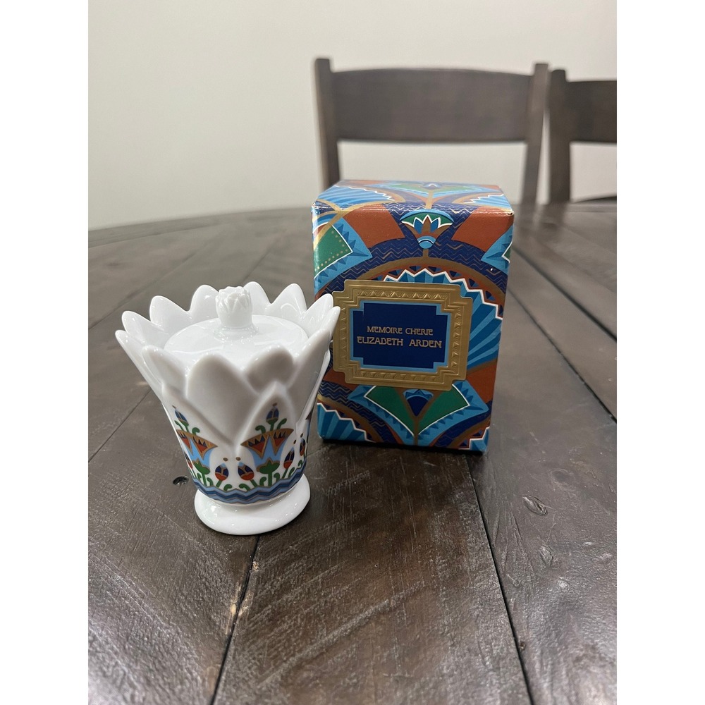 Elizabeth Arden blue‎ grass Memoire Cherie candle Holder Pharaohs NOS